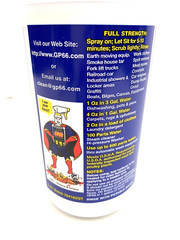 GP66 Green Miracle Cleaner Quart Cleans Over 1,000 Surface Types 1 oz to 1 gal