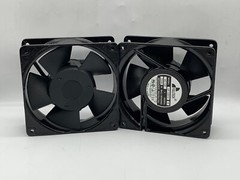 2X PCS FullTech UF-12A12 H Fan 120mm 120VAC 50/60HZ 17/15W Ball Bearing 2-Pin