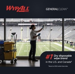 WypAll GeneralClean X60 Cloths Multi-Task Cleaning Wipes (34790), Pop-Up Box