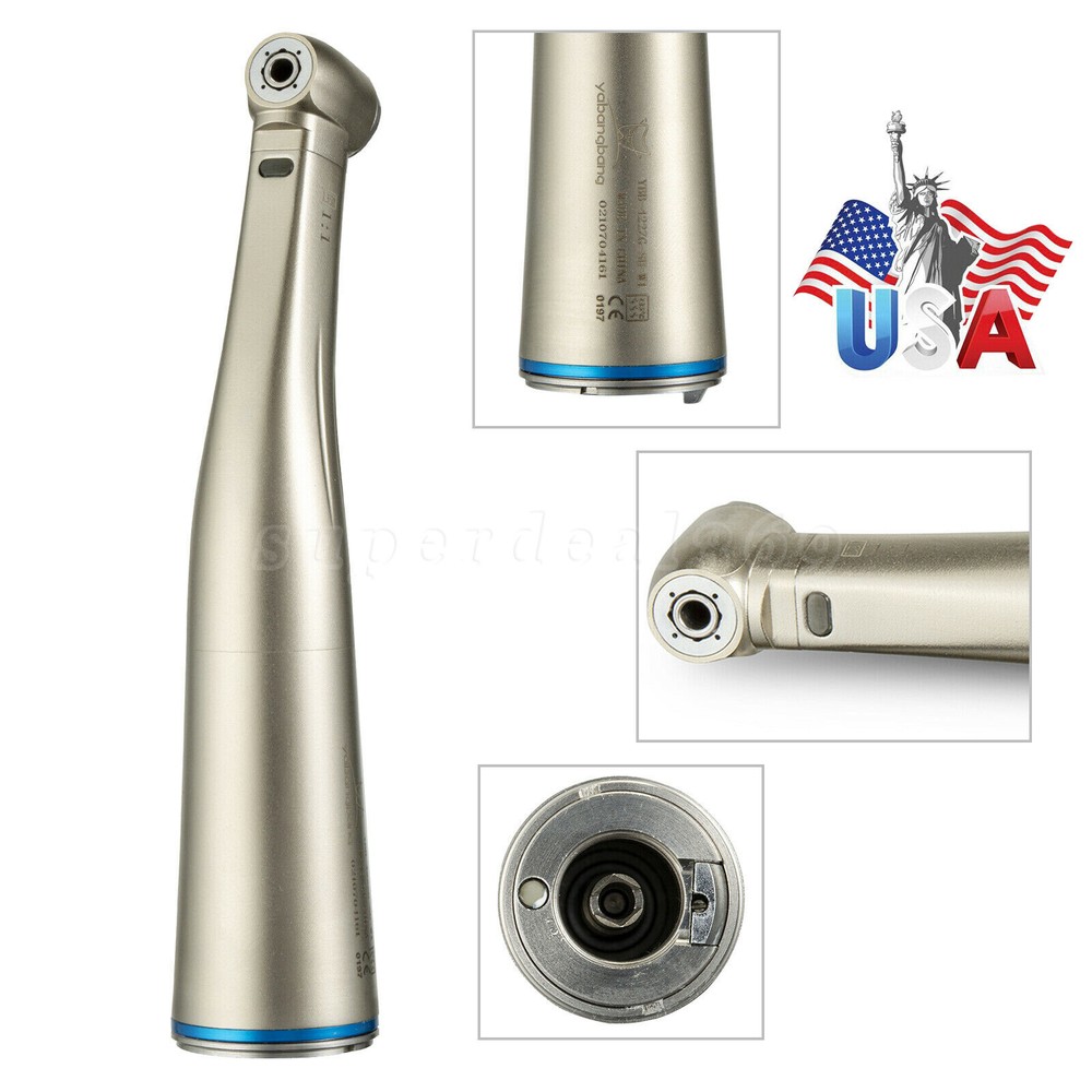 1-5 USA Dental 1:1 1:5 LED Fiber Optic Contra Angle Handpiece Inner For Nsk Or
