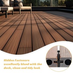 500 Pack Hidden Deck Fasteners for Composite Decking Board, Composite Decking…