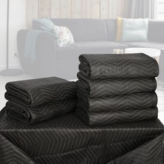 6 Heavy Duty Moving Packing Blankets Ultra Thick Pro 72″ x 80″ Furniture Pads