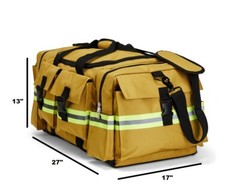 LINE2design Elite Firefighter Gear Bag Fireman Rescue Turnout Fire Bag – Yellow