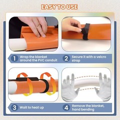 Electric PVC Heating Blanket – ½”-1½” 120V