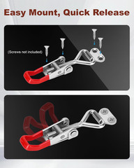 2Pcs Adjustable Toggle Latch Quick Release Pull Latches Toggle Clamp with 220lbs