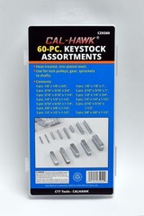 60 pc Keystock Bar Assortment SAE Square Key Stock Keyway Set