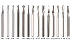 Dental Tungsten Carbide Steel Burs FG Drills Round Pear Taper Fissure Cutter