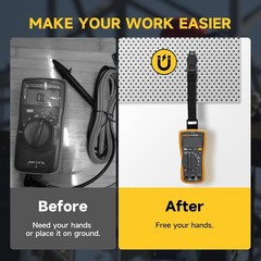 Magnet Hanger Kit for Fluke Multimeter, Instruments Meter Snap Adapter and Ha…