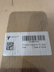 Aluminum XL Dog Door for Exterior Door,Open Size:24.4″ H x 13.8″ W,Heavy Duty…
