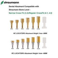 Dental Overdenture Locator Ti Abutment For Straumann Bone level Crossfit NC RC