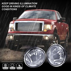 Fog Lights for 2006-2010 Front Bumper Driving Lamps Pair Clear Lens with Bulb