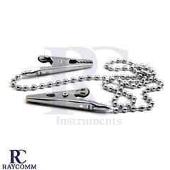 Dental Bib Clips Napkin Holder Flexible Stainless Ball Chain With Metal Balls