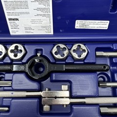 Irwin Hanson Tools #24612 12 Piece Tap & Die Set, Fractional Hex – Excellent