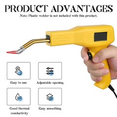 SHMZK 4 PCS Plastic Smoothing Tip Head, Plastic Welder Soldering Tip Smooth H…