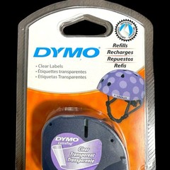 DYMO Clear Label Maker Refill Tape White Clear 1/2” x 13ft – 12mm x 4m