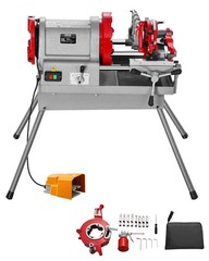VEVOR Electric Pipe Threader Machine 900W 2-Speed Threading Cutter 1/2″ to 4″