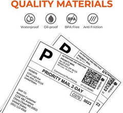 250 Fanfold 4×8 Direct Thermal Label. High Quality. Certified by UPS 4″X8″ Label