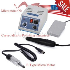 Dental Lab MARATHON-III Micromotor 35K RPM Polisher Grinder Machine Tool & Pedal
