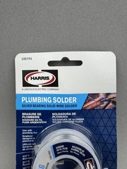 Harris Plumbing Solder Silver Bearing Solid Wire Lead Free 3 oz .118″