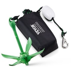 Kayak Anchor Kit,3.5 lb Paddle Board Anchor Kit w/26.2 ft/8 m Rope and Buoy,Fold