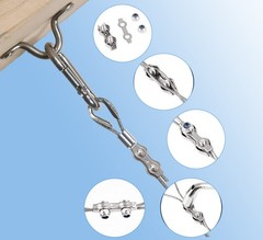 Stainless Steel Turnbuckle Kit 1/16″ Wire Rope 328FT – Easy Installation +500.0