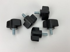 1/4″-20 x 1/2″ Thumb Screw Tee Wing Plastic Knob, 5PCS