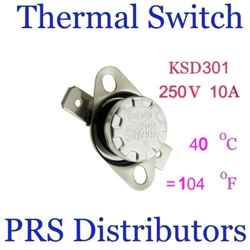 KSD301 10A 250V 40°C 104°F Thermostat Temperature Switch Thermal control Switch