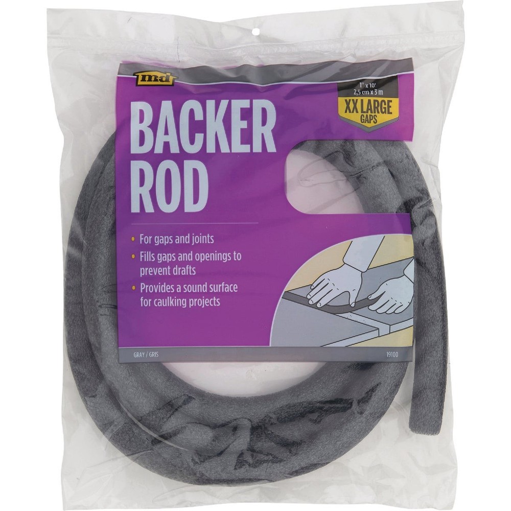 M-D Building Products 10 Ft. Gray Foam Backer Rod for XX-Large 1 In. Gaps and