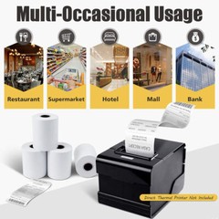 50-200 Rolls Case 2 1/4″ x 85′ Thermal Cash Register Credit Card Receipt Paper