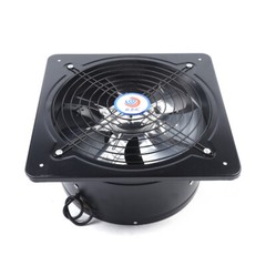 12″ 16″ Axial Exhaust Fan Ventilation Extractor Fan Wall-Mounted Square Blower