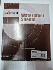 Sunmight 08119 9″ x 11″ 800 Grit Waterproof Sanding Sheets 50 Pieces