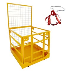 ✅43 x 45 inches Forklift Safety Cage Forklift Basket 1400 lbs Capacity Safety