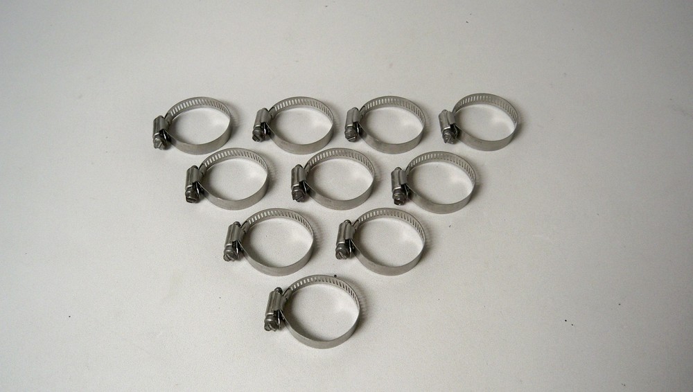 *NEW* Ideal Triden 67241 Stainless Gear Hose Clamp 1″ Min to 2″ Max (Qty 10)