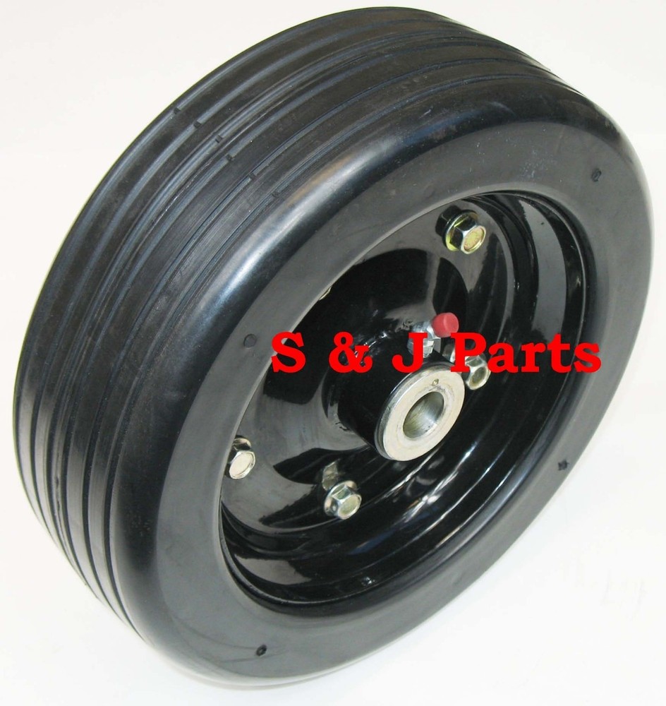LAND PRIDE FINISH MOWER WHEEL 10″x 3.25″- SOLID MOLDED TIRE- 814-070C, 814-114C