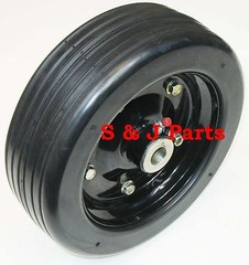 LAND PRIDE FINISH MOWER WHEEL 10″x 3.25″- SOLID MOLDED TIRE- 814-070C, 814-114C