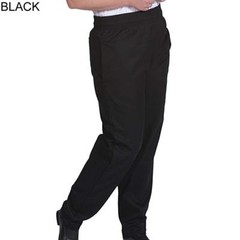 New Men Contemporary Black Baggy Chef Pants Size XS-6XL
