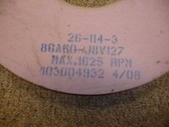 Norton Grinding Wheel 86A60-J8V127 New 20″ x 1″ x 8″