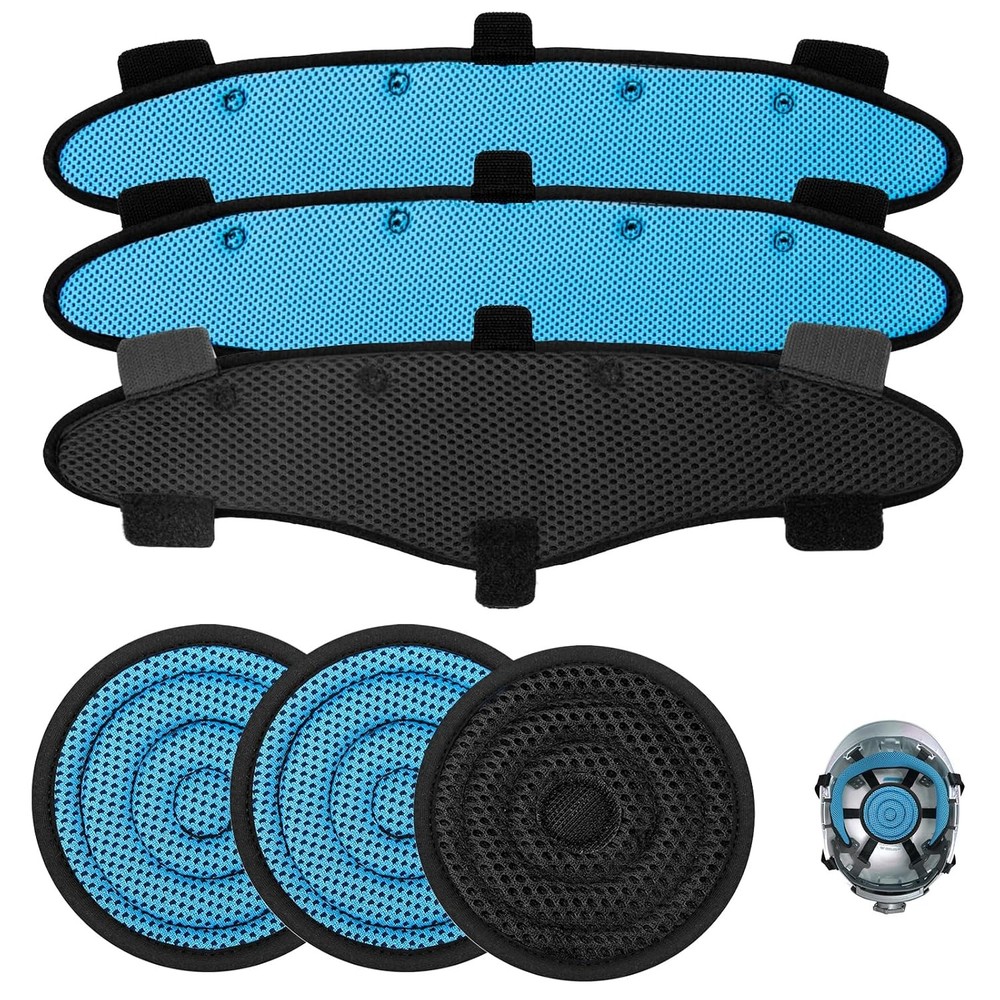 Hard Hat Top Pads and Sweatbands for Safety Helmet Reusable Washable Liners