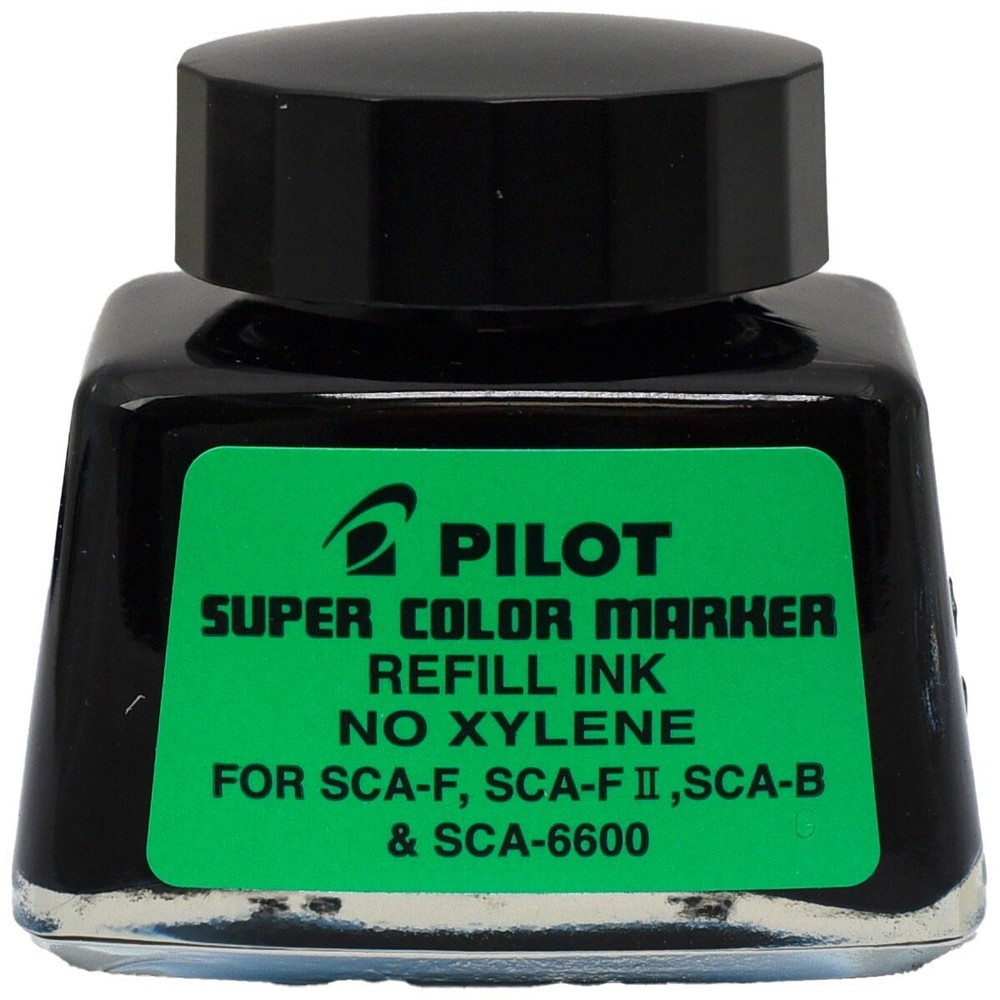Pilot 48500 SCA-RF Super Color Marker Refill Ink, Black Permanent Ink, No Xylene