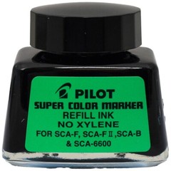 Pilot 48500 SCA-RF Super Color Marker Refill Ink, Black Permanent Ink, No Xylene