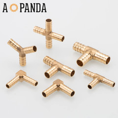 Brass Barb Tee Fittings 3/8″, 3 Ways T-Shaped Union 3/8″ ID Hose Pipe Fitting…