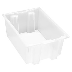 Quantum Storage Systems Snt200cl Stack & Nest Storage Container, 6 Gal, 19-1/2