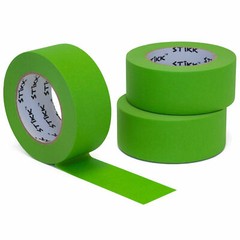 3pk 2″ 48mm x 60yd STIKK Green Painters Masking Tape 14 Day Easy Removal