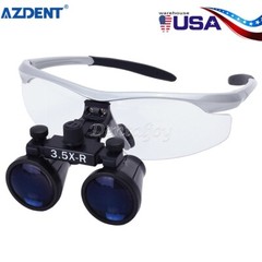 3.5X Dental Loupes 3W Portable LED Head Light Medical Surgical Glasses Loupe