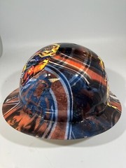 New Full Brim Hard Hat Custom Hydro Dipped CHICAGO BEARS