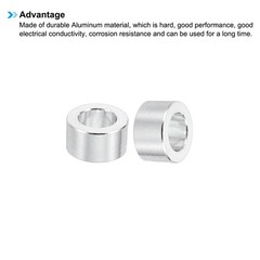 10 Pcs M3 Aluminum Spacers 3.1mm ID x 5mm OD x 3mm L Spacer Screw Standoff