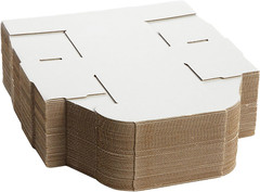 50 Pack White 4X3X2 Corrugated Shipping Boxes – Foldable Small Business Card Box