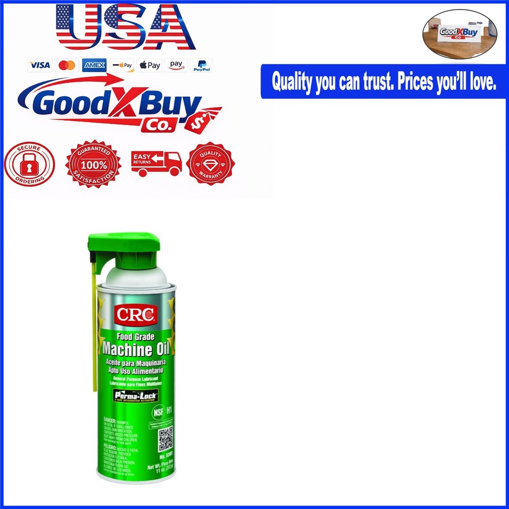 Food Grade Machine Oil Spray 11oz – NSF H1 Approved Lubricant for Food Equipm…