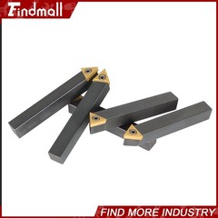 Findmall 5× Insert 1/2″ Lathe Indexable Carbide Bits+Turning Tool Bit Holder Kit