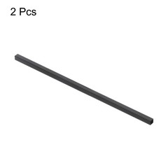 2 Pcs Carbon Fiber Square Tube 10×8.5x330mm Pultruded Carbon Fiber Tubing